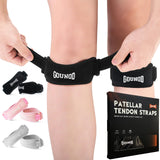 2PC/1Pair GOUNOD Patella Knee Straps Adjustable Knee Straps Running Sports for Pain Relief