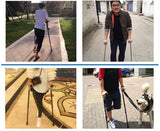 Adjustable Telescopic Underarm Cane Crutch Crutches Aluminum Alloy for Disabled Seniors Elderly Portable Folding Walking Stick O