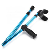 Adjustable Telescopic Underarm Cane Crutch Crutches Aluminum Alloy for Disabled Seniors Elderly Portable Folding Walking Stick O