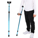 Adjustable Telescopic Underarm Cane Crutch Crutches Aluminum Alloy for Disabled Seniors Elderly Portable Folding Walking Stick O