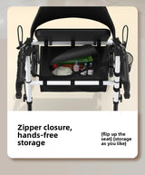 ‌440lbs Heavy-Duty Senior Mobility Rollator Walkers Foldable Sit /Push Walker /Shopping Basket&Adjustable Handles‌ Shopping Cart