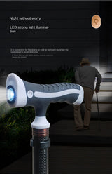 Carbon Fiber Trekking Poles for Hiking And Walking Anti-Slip Elderly Walking Sticks with Supportive Cylindrical Handle