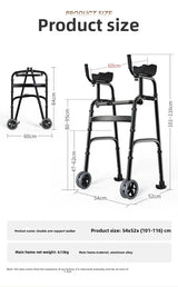 The elderly walking walker multi-functional four-legged crutches walking hemiplegia rehabilitation
