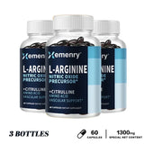 L-Arginine - Nitric Oxide Supplements - Boost Endurance & Strength, Promote Muscle Growth, Improve Performance