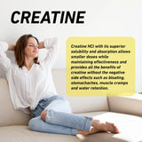 Creatine HCl - Boosts Energy Endurance and Muscle Mass ,Improved Athletic Performance - 120 Capsules