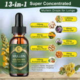 Mullein Leaf Extract Health And Fitness Supplement Clean Lung Drops Health Drops For Smokers 60ml/bottle