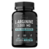 L-Arginine Capsules Supplement - for Energy, Strength and Endurance Support During Exercise | Muscle Mass, Non-Gmo