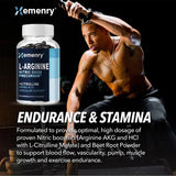 L-Arginine - Nitric Oxide Supplements - Boost Endurance & Strength, Promote Muscle Growth, Improve Performance