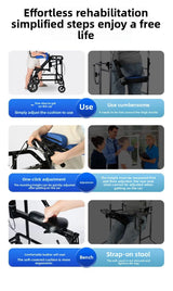 The elderly rehabilitation walking walker stroke hemiplegia auxiliary equipment the elderly anti-drop artifact adult walker