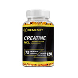 Creatine HCl - Boosts Energy Endurance and Muscle Mass ,Improved Athletic Performance - 120 Capsules