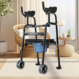 The elderly walking walker multi-functional four-legged crutches walking hemiplegia rehabilitation