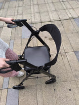 Folding Rollator Walkers for Seniors & Aluminum 4 Wheel Adult Walker Mobility Walkers Walking Stick with Seat Transport Chairs