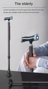 Carbon Fiber Trekking Poles for Hiking And Walking Anti-Slip Elderly Walking Sticks with Supportive Cylindrical Handle