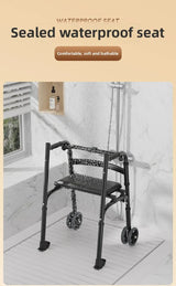 The elderly walking walker multi-functional four-legged crutches walking hemiplegia rehabilitation