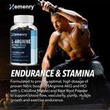 L-Arginine - Nitric Oxide Supplements - Boost Endurance & Strength, Promote Muscle Growth, Improve Performance