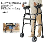 The elderly walking walker multi-functional four-legged crutches walking hemiplegia rehabilitation