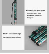 Hiking Camping Mountaineering Poles Printing Walking Stick Telescopic Baton Trekking Poles Folding Cane Crutches Pole Unisex