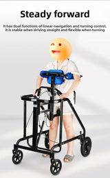 The elderly rehabilitation walking walker stroke hemiplegia auxiliary equipment the elderly anti-drop artifact adult walker