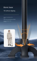 Carbon Fiber Trekking Poles for Hiking And Walking Anti-Slip Elderly Walking Sticks with Supportive Cylindrical Handle