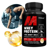 Whey Protein Capsuels, with 5000mg Protein, Supports Recovery,  Supplement for Balanced Muscle Health, Immunity, NON-GMO
