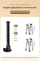 The elderly walking walker multi-functional four-legged crutches walking hemiplegia rehabilitation