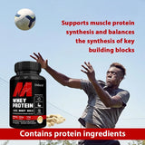Whey Protein Capsuels, with 5000mg Protein, Supports Recovery,  Supplement for Balanced Muscle Health, Immunity, NON-GMO
