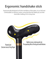 Carbon Fiber Trekking Poles for Hiking And Walking Anti-Slip Elderly Walking Sticks with Supportive Cylindrical Handle