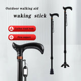 Carbon Fiber Trekking Poles for Hiking And Walking Anti-Slip Elderly Walking Sticks with Supportive Cylindrical Handle
