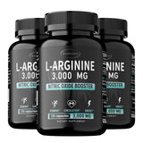 L-Arginine Capsules Supplement - for Energy, Strength and Endurance Support During Exercise | Muscle Mass, Non-Gmo