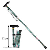 Hiking Camping Mountaineering Poles Printing Walking Stick Telescopic Baton Trekking Poles Folding Cane Crutches Pole Unisex