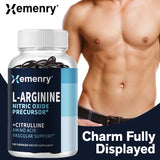 L-Arginine - Nitric Oxide Supplements - Boost Endurance & Strength, Promote Muscle Growth, Improve Performance