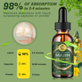 Mullein Leaf Extract Health And Fitness Supplement Clean Lung Drops Health Drops For Smokers 60ml/bottle