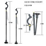 New design Portable Foldable Non-slip Elderly Cane Posture Cane Outdoor Hiking Crutch Walking Stick