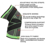 2 Pcs Knee Pads Sports Support Braces for Men & Women Arthritis Joints Protector Compression Sleeve Fitness Kneepad