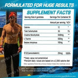 Creatine Monohydrate Infused Gummies with Vitamin B12 Muscle Growth Strength Pre-Workout Fitness Healthcare Supplement 120pcs