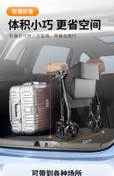 Folding Rollator Walkers for Seniors & Aluminum 4 Wheel Adult Walker Mobility Walkers Walking Stick with Seat Transport Chairs