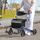 New Walker for The Elderly Rehabilitation Walking Anti-Fall Adjustable Folding Walking Rollator Walker with Arm Support Walkers