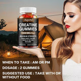 Creatine Monohydrate Gummies - Enhance Energy, Promote Muscle Growth, Improve Endurance, and Athletic Performance - 60pcs