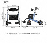 New Walker for The Elderly Rehabilitation Walking Anti-Fall Adjustable Folding Walking Rollator Walker with Arm Support Walkers