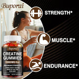 Creatine Monohydrate Gummies - Enhance Energy, Promote Muscle Growth, Improve Endurance, and Athletic Performance - 60pcs