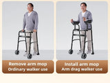 The elderly walking walker multi-functional four-legged crutches walking hemiplegia rehabilitation