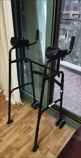 The elderly walking walker multi-functional four-legged crutches walking hemiplegia rehabilitation