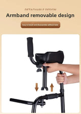 The elderly walking walker multi-functional four-legged crutches walking hemiplegia rehabilitation