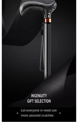 Carbon Fiber Trekking Poles for Hiking And Walking Anti-Slip Elderly Walking Sticks with Supportive Cylindrical Handle